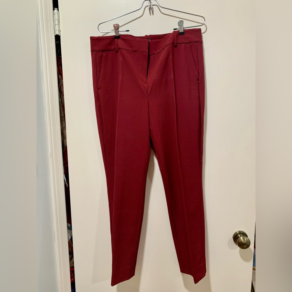 J.Crew Mercantile Ladies Burgundy Slacks, Size 14